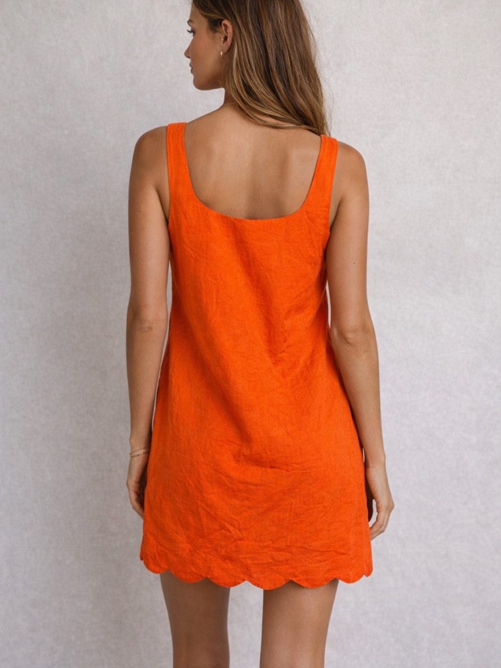 kate spade Bright red  Orange Sleeveless Mini Dress - Picture 5 of 5